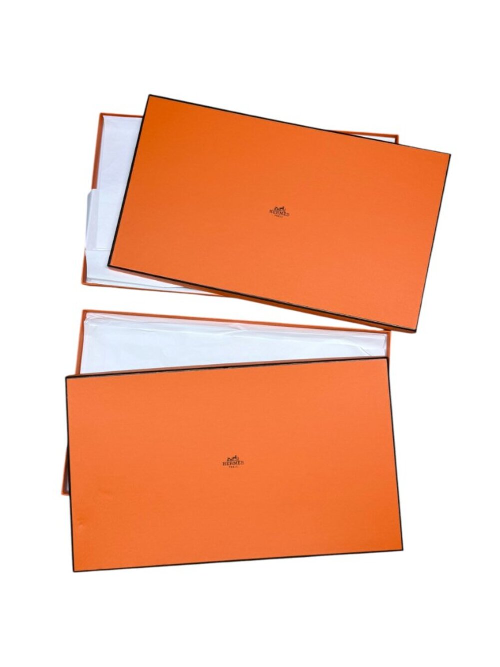 Two Hermes Scarf Boxes Rectangle - EMPTY